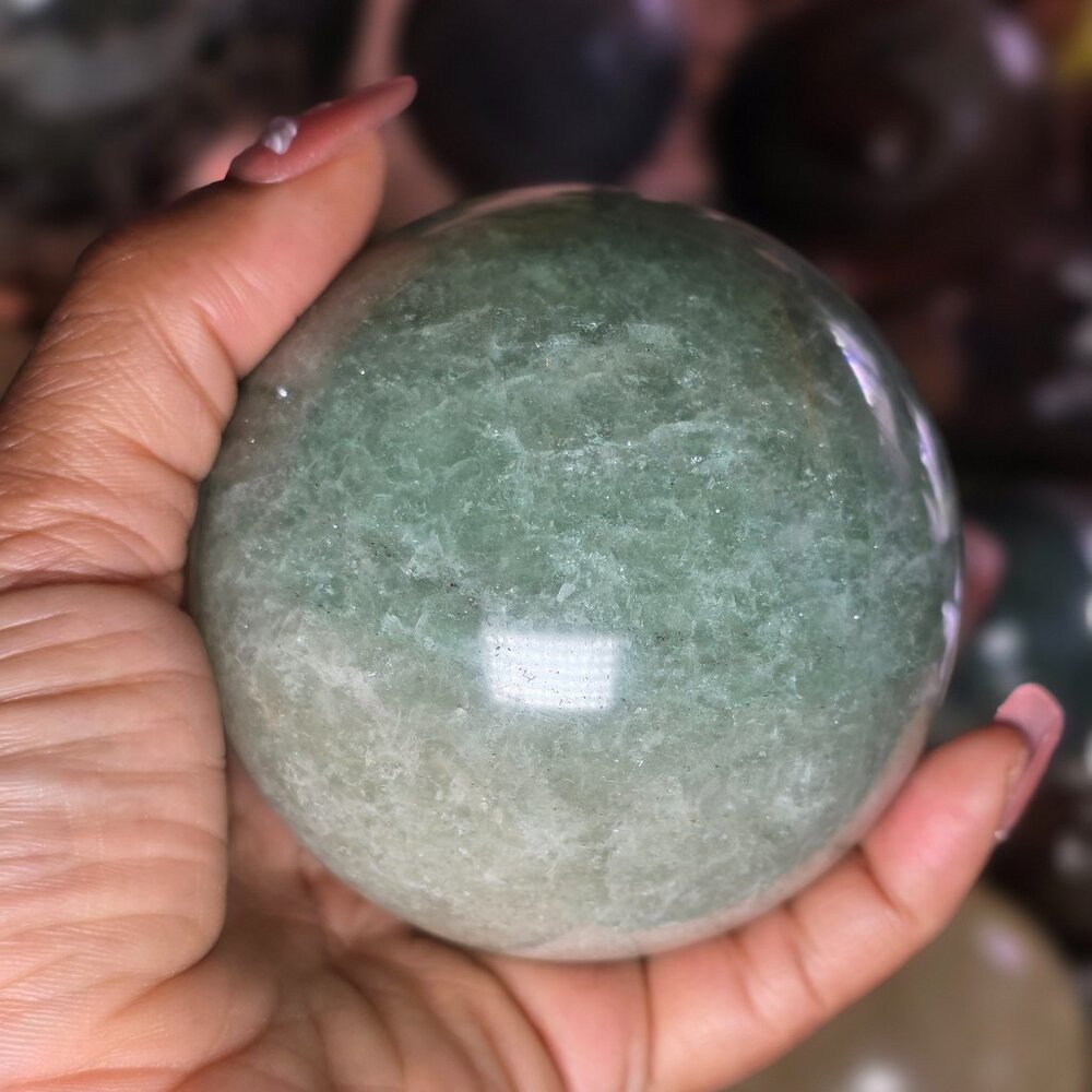 Green Strawberry Quartz Sphere